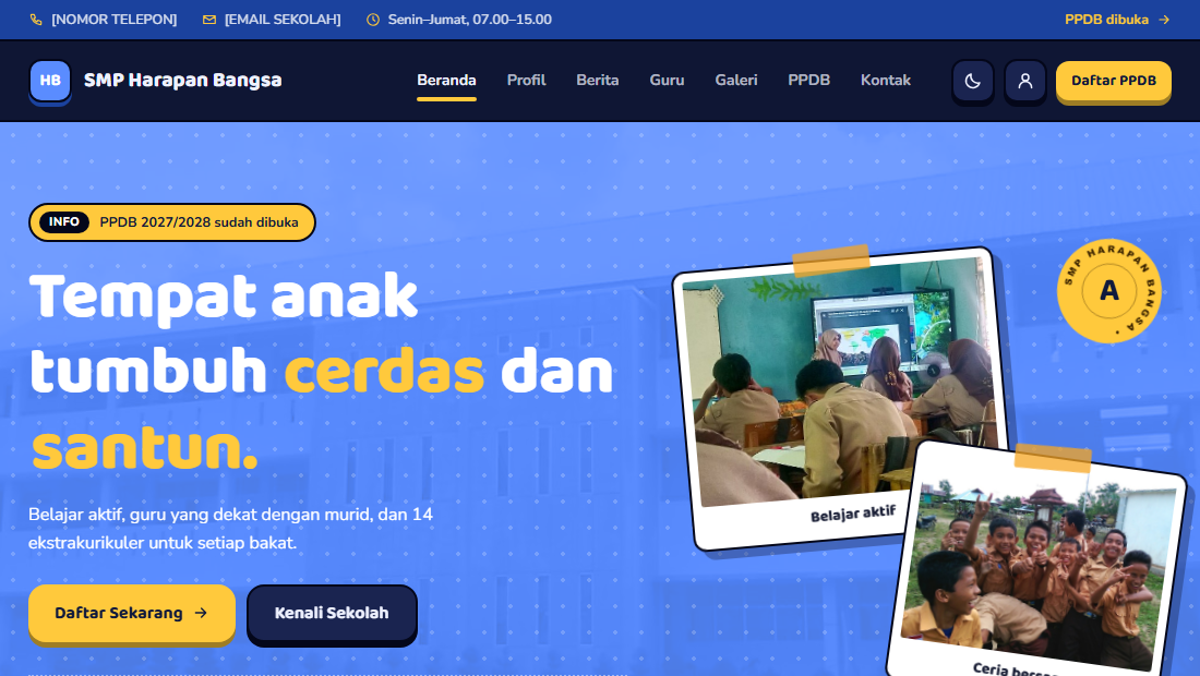 Pratinjau tema Ceria